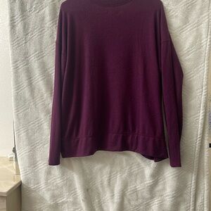 Lucky Brand Women's Crew Neck Sweater - Deep Purple